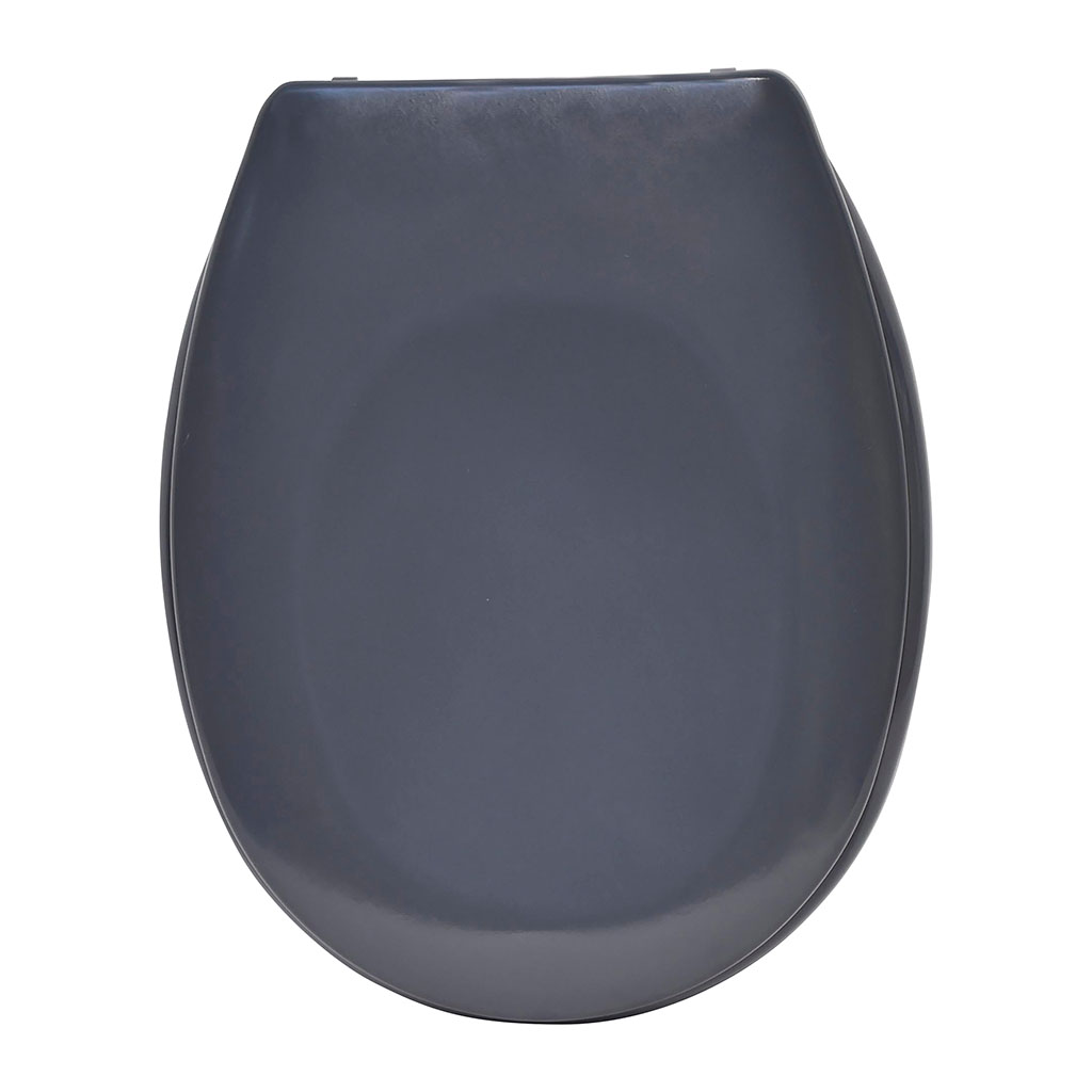 Abattant toilette avec frein de chute gris 38x46cm - Centrakor