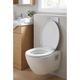 Abattant WC frein de chute plastique blanc 45x37cm
