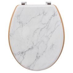 Abattant WC LEA effet marbre blanc 36x5.5x7.5cm