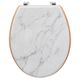 Abattant WC LEA effet marbre blanc 36x5.5x7.5cm
