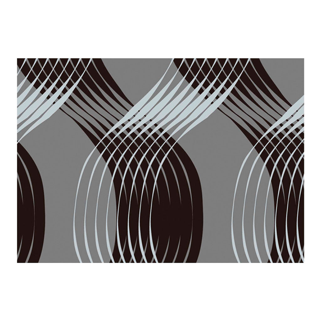 Adhésif décoratif motif vagues noires 150x45cm - Centrakor