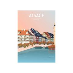 Affiche déco Alsace 30x40cm