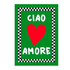 Affiche déco CIAO AMORE 21x29.7cm