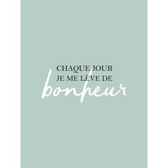 Affiche déco citation bonheur vert 30x40cm
