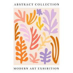 Affiche déco exposition art moderne 21x29.7cm