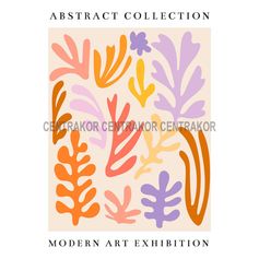 Affiche déco exposition art moderne 21x29.7cm