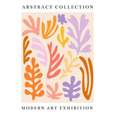 Affiche déco exposition art moderne 21x29.7cm
