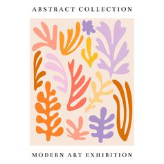 Affiche déco exposition art moderne 50x70cm