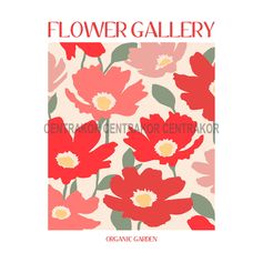 Affiche déco Flower Gallery 30x40cm