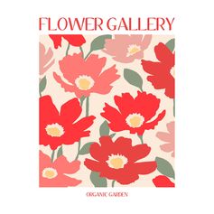 Affiche déco Flower Gallery 30x40cm