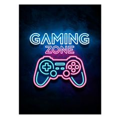 Affiche déco gaming zone 30x40cm