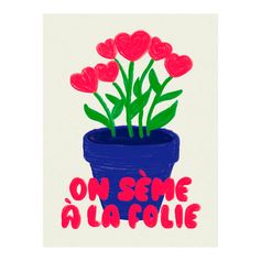 Affiche déco graines d'amour 30x40cm