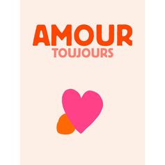 Affiche déco inscription amour toujours 30x40cm