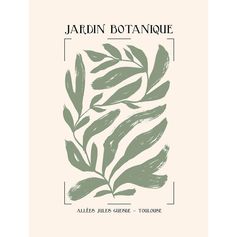 Affiche déco jardin botanique 30x40cm