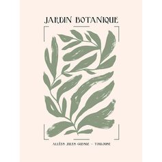 Affiche déco jardin botanique 30x40cm