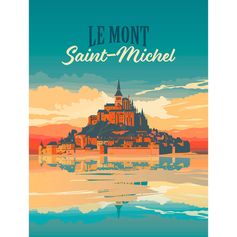 Affiche déco le Mont Saint-Michel 30x40cm