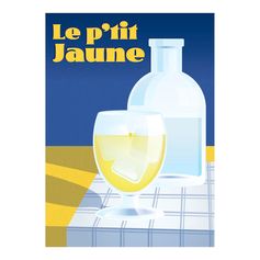 Affiche déco le p'tit jaune 30x40cm