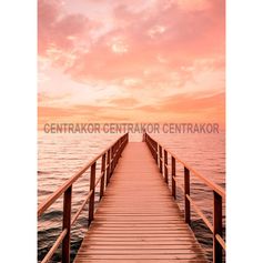 Affiche déco ponton 21x29.7cm