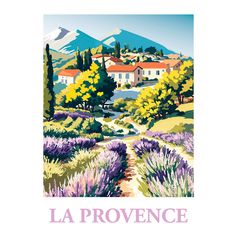 Affiche déco Provence 30x40cm