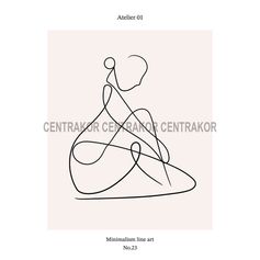 Affiche déco silhouette minimaliste 30x40cm