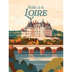 Affiche déco Vallée de la Loire 30x40cm