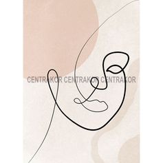 Affiche visage 21x29.7cm