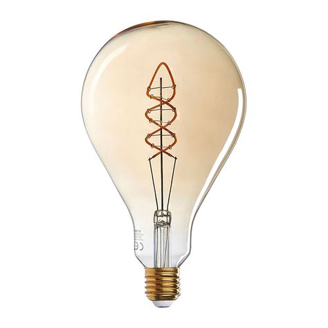 Ampoule ambrée filament twist E27 PS127 4W 260LM