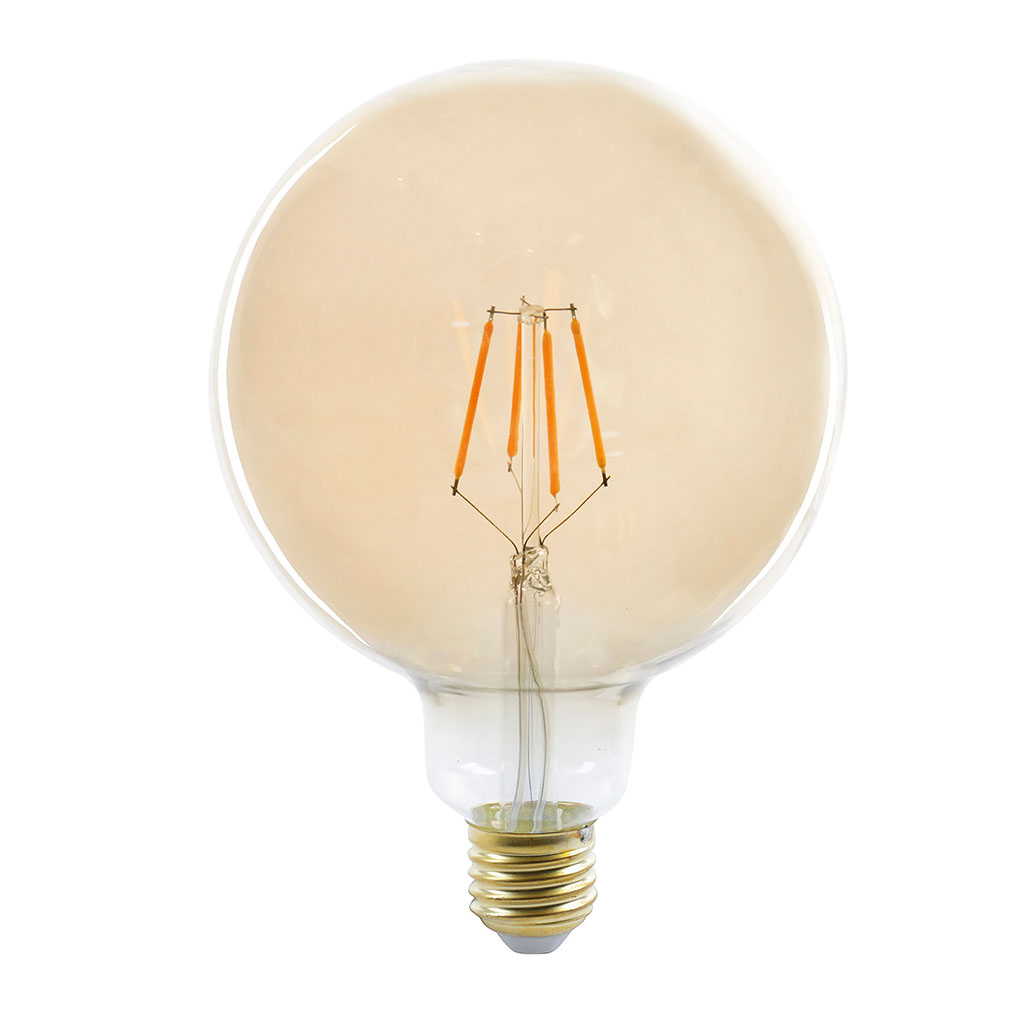 Ampoule grande LED déco rétro à filaments forme globe E27 5W