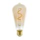 Ampoule LED déco rétro à filaments forme poire E27 4W
