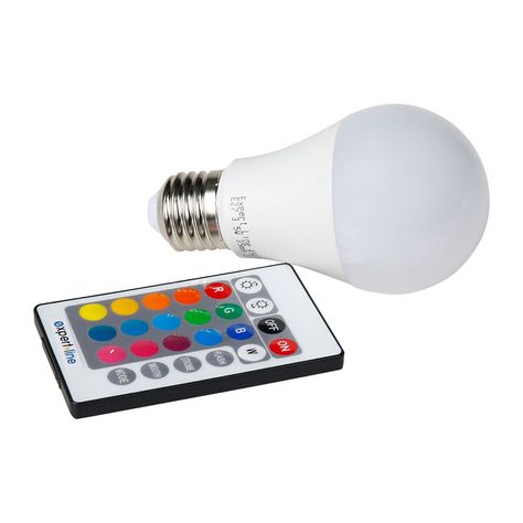 Ampoule Led Avec Télécommande Ampoule Multicolore E27 16 Couleurs 5 W 210  Lumen