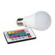 Ampoule LED E27 à changement de couleurs et télécommande