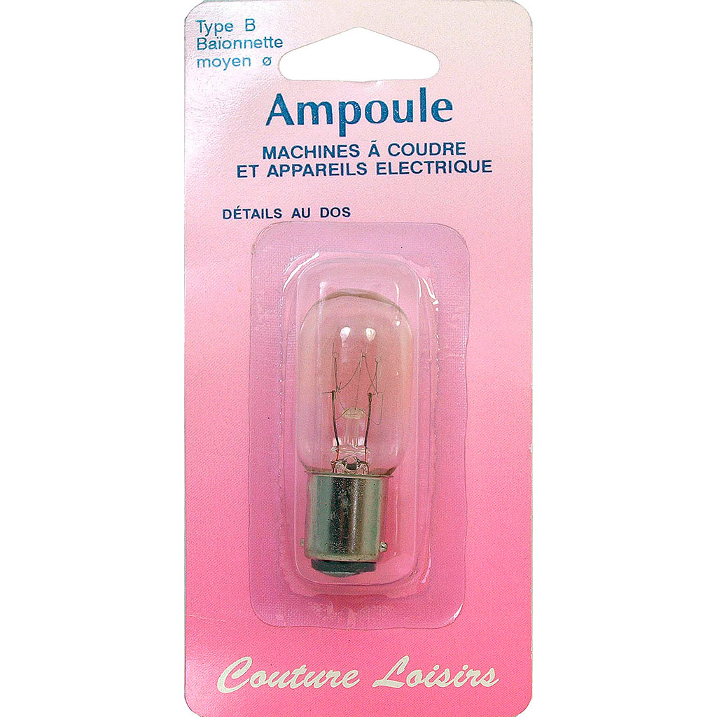 Ampoule cylindrique (baïonnette) Ø 15 mm 230 V / 15 W