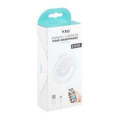 Anneau lumineux pour smartphone 8.5x8.5cm