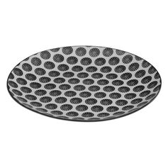 Assiette à dessert BOHEMIA en porcelaine à motif rond D 19cm