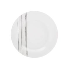 Assiette à dessert LIGNES en porcelaine blanche à motifs D 19cm