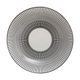 Assiette creuse LUNIS en porcelaine blanche à motifs noirs D 20.5cm