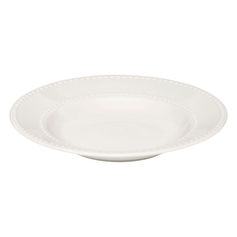 Assiette creuse PERLE porcelaine blanche D 22cm