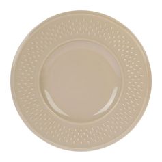 Assiette dessert faïence GRAIN DE RIZ beige D 21cm - LETHU