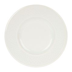 Assiette dessert faïence GRAIN DE RIZ blanche D 21cm - LETHU