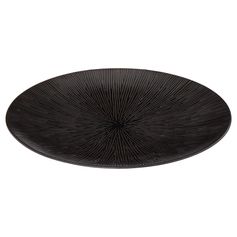 Assiette plate ATELIER grès noir D 27cm