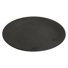 Assiette plate CAVIAR grès noir D 27cm