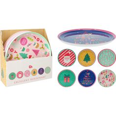 Assiette plate de Noël D25cm