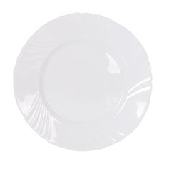 Assiette plate EVERETTE verre opale D 26cm