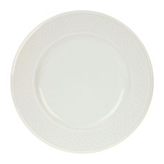 Assiette plate faïence GRAIN DE RIZ blanche D 27cm - LETHU