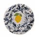 Assiette plate faïence motif citron D 16x6cm