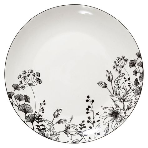 Housse table à repasser flowers noire et blanche taille S 110x40cm -  Centrakor
