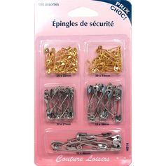 Assortiment de 100 épingles de sécurité