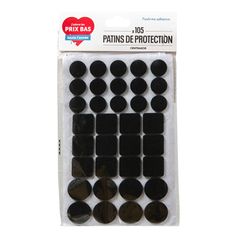 Assortiment de 105 patins adhésifs anti-dérapants
