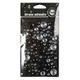 Assortiment de 106 strass ronds adhésifs noirs