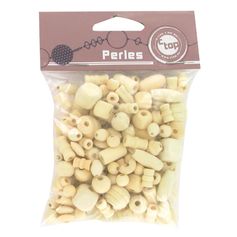 Assortiment de 110 perles bois